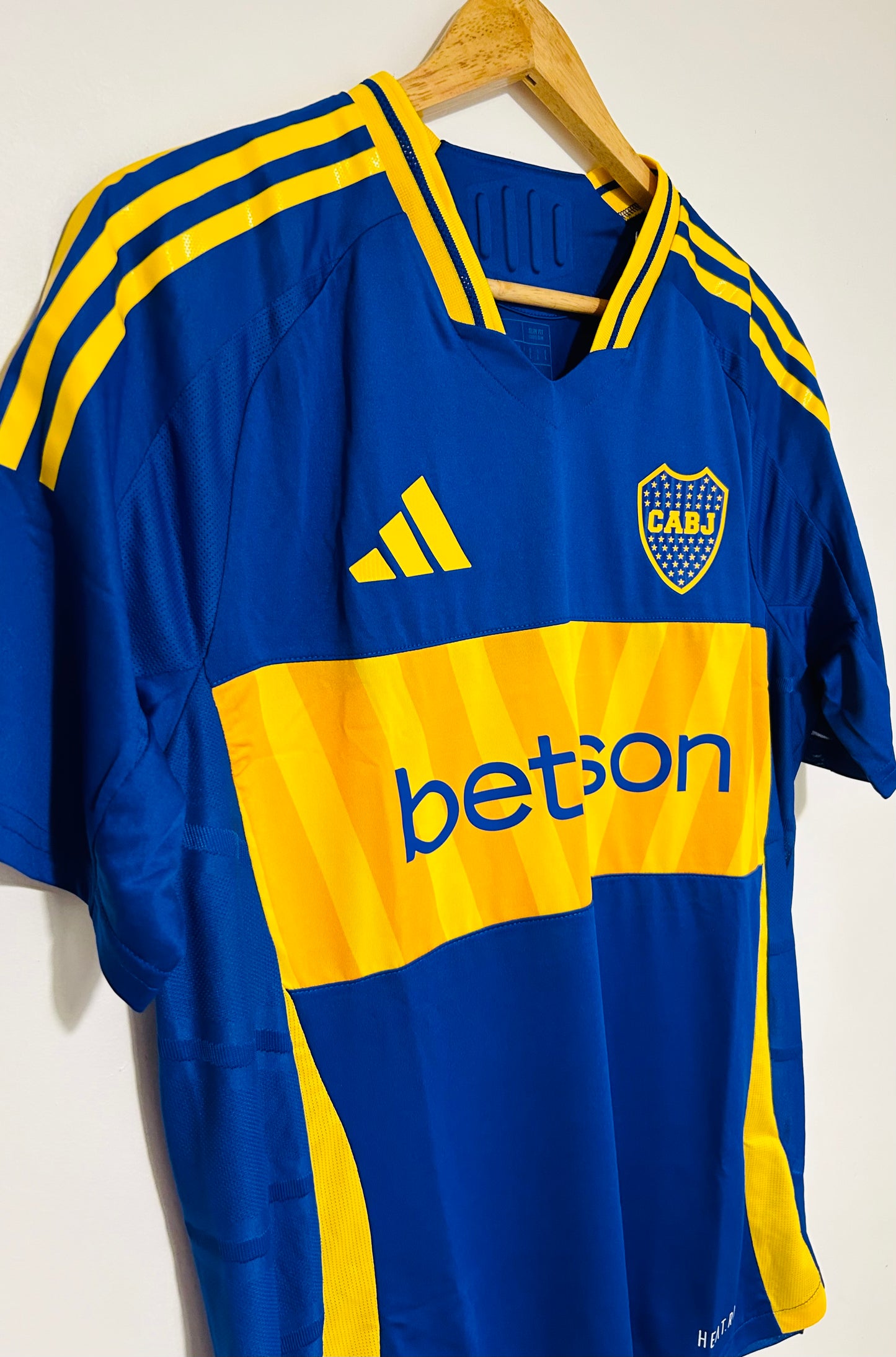 24-25 Boca Juniors Authentic Heat.Rdy home Jersey - Adidas Official Product (IU1243)