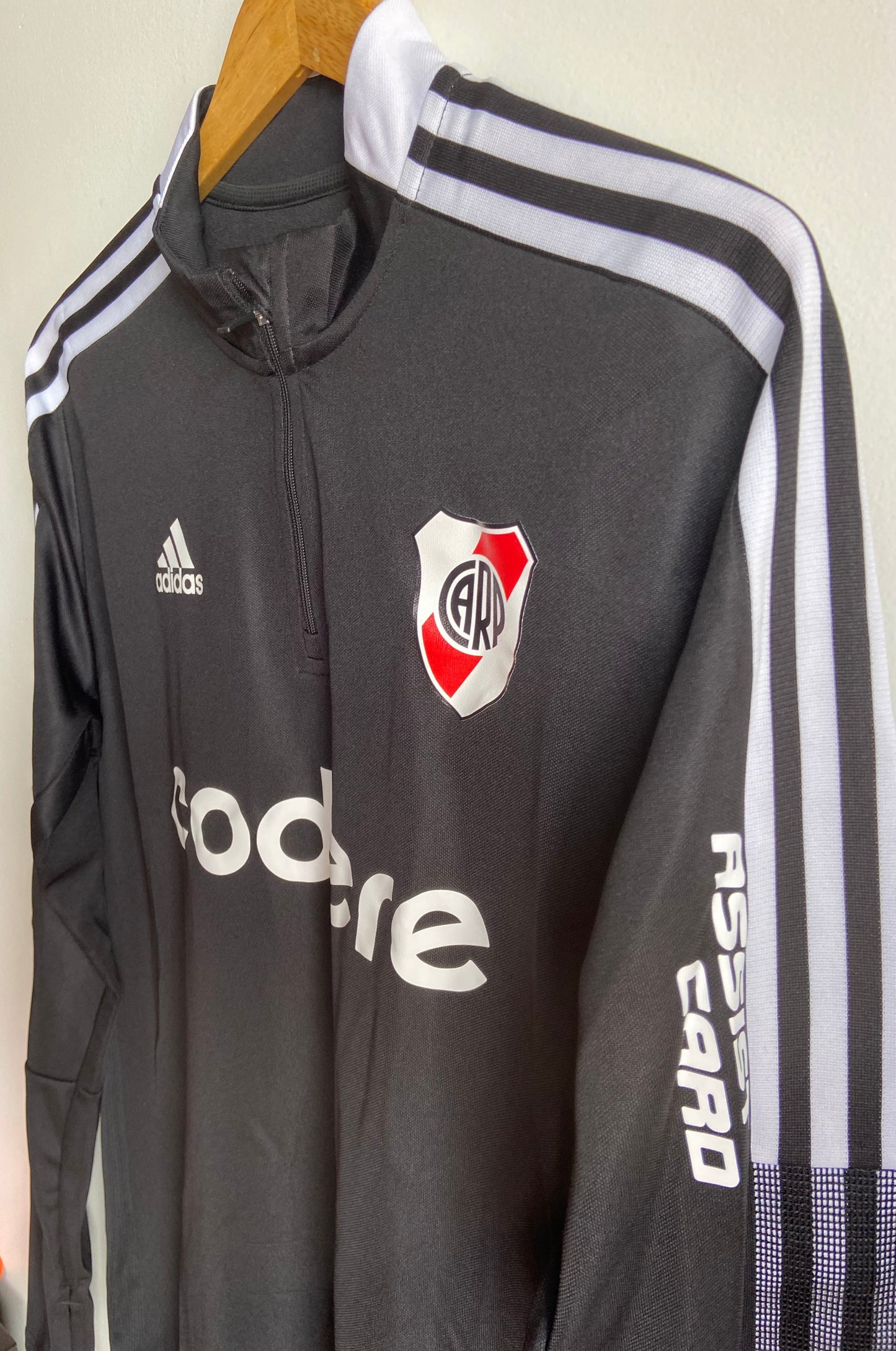 21-22 River Plate Black Training Top Prop / player issue