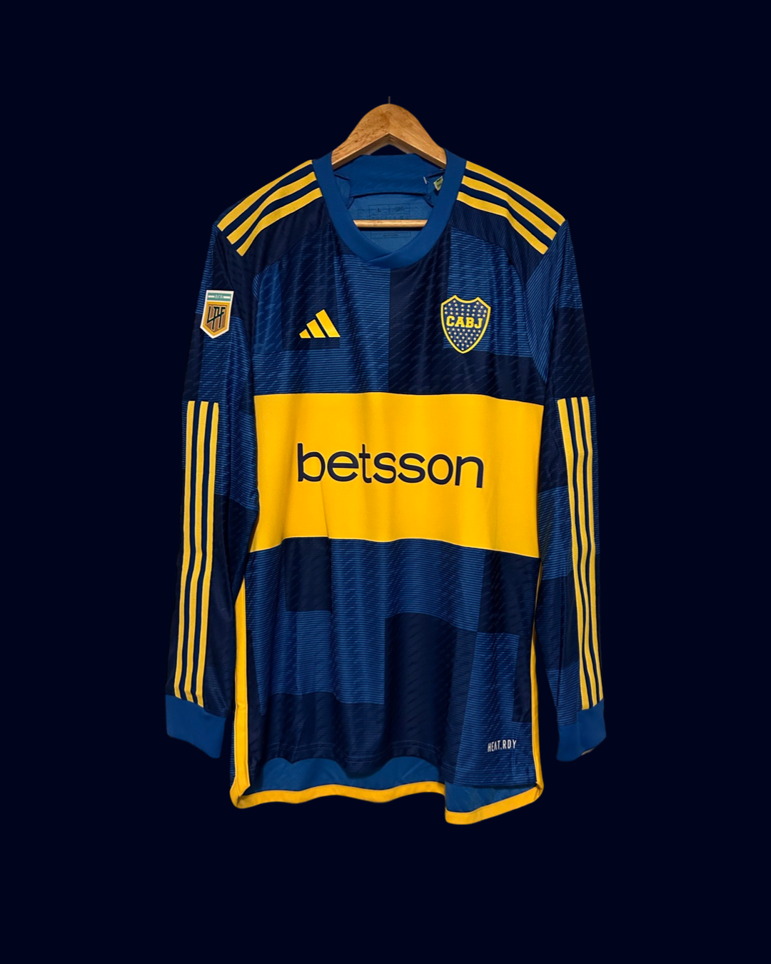 23-24 Cavani Boca Juniors Authentic home Heat.Rdy Jersey Long Sleeve - Adidas Official Product (HY0282)