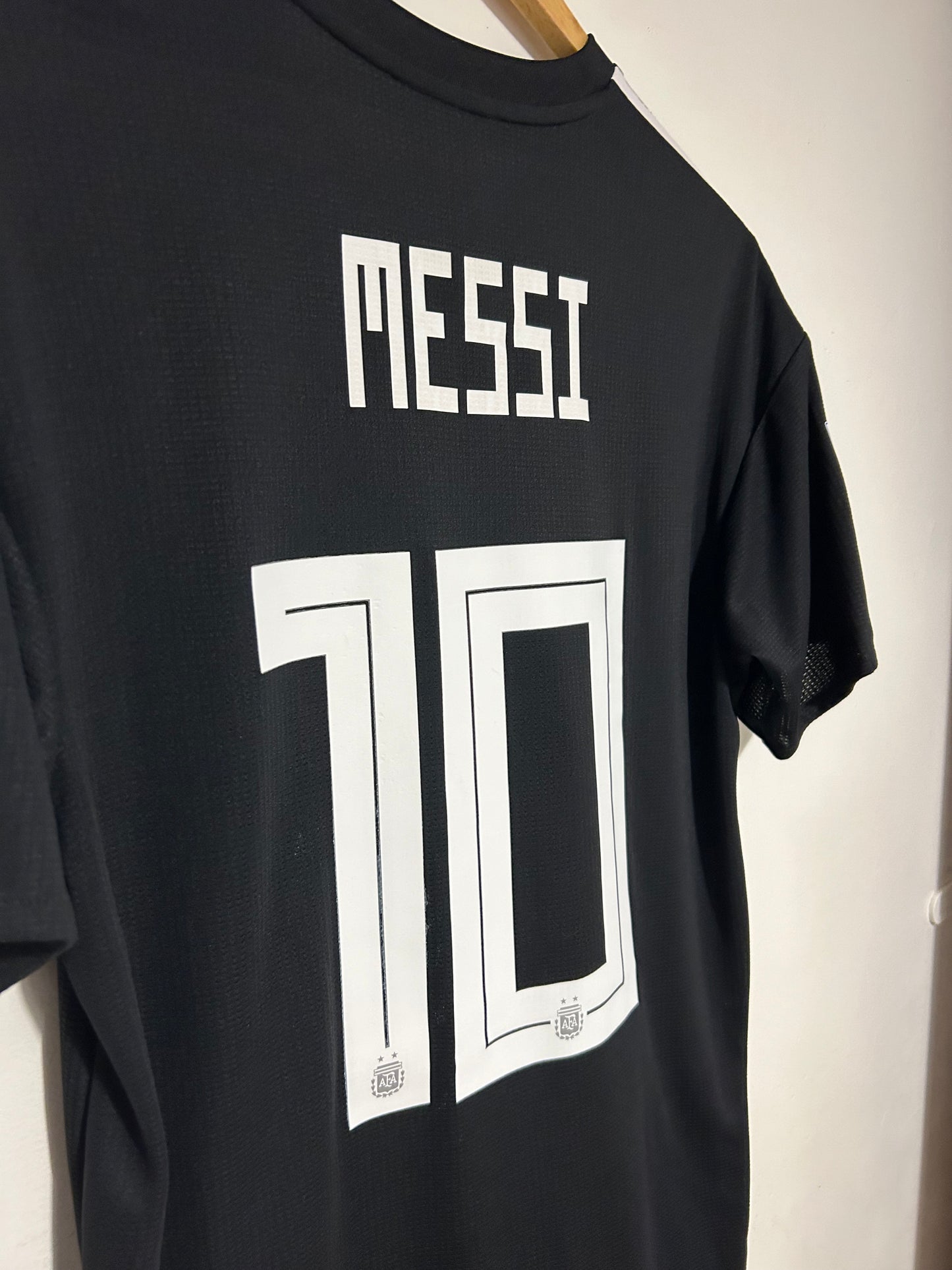 2018 Messi Argentina Climachill Away Jersey - World Cup Russia 2018 vs. Iceland - Numbered Size - Adidas Official (CD6540)