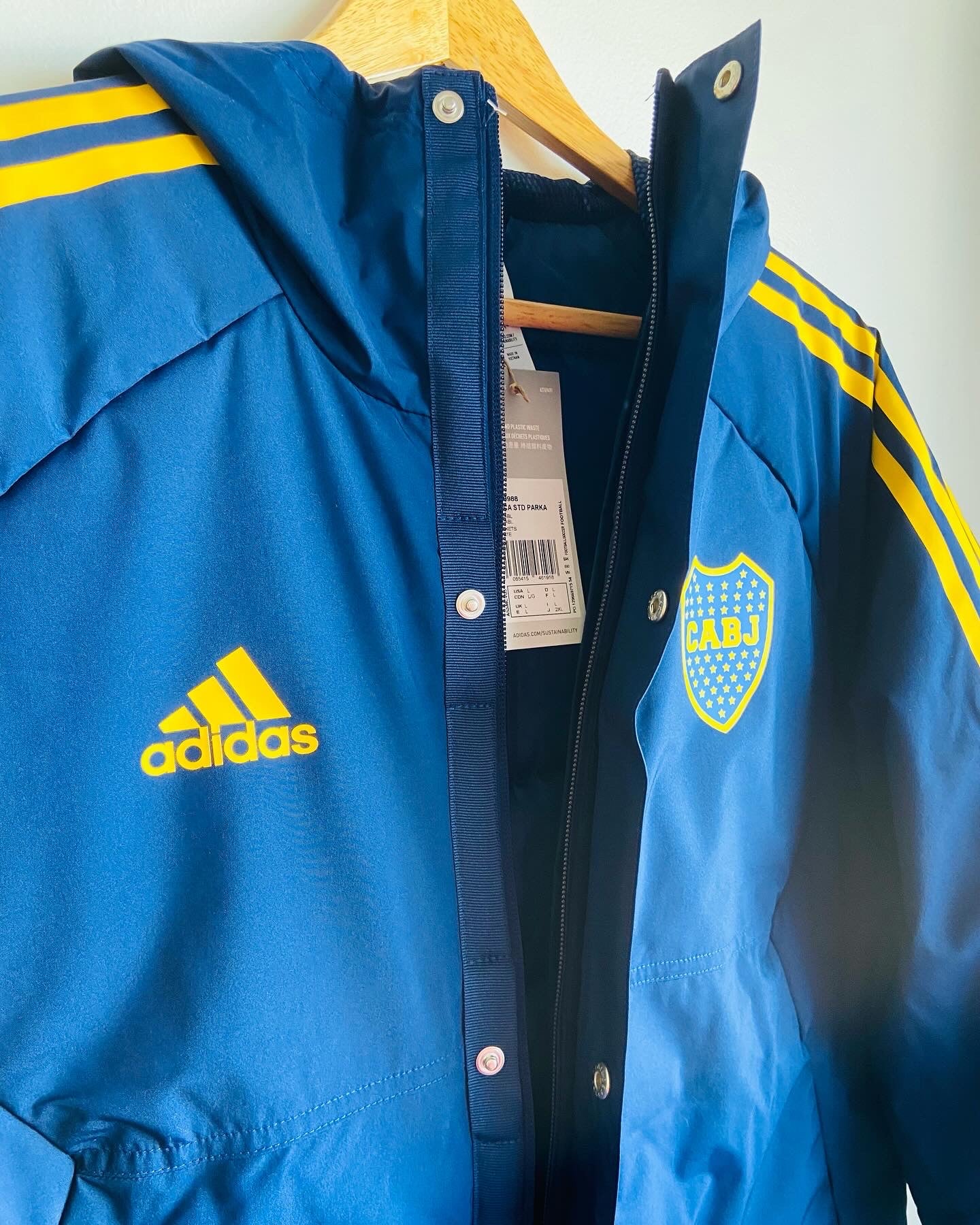 22-23 Boca Juniors Parka Stadium Jacket - Condivo 22 - Adidas Official Product (HC0988)