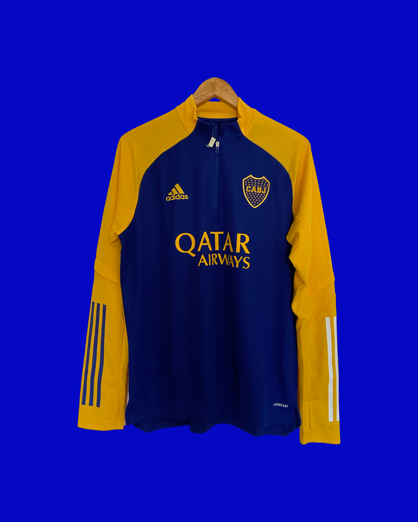 2020 Boca Juniors Training Top - Adidas Official Product (Sponsors Included!) (GL7498)