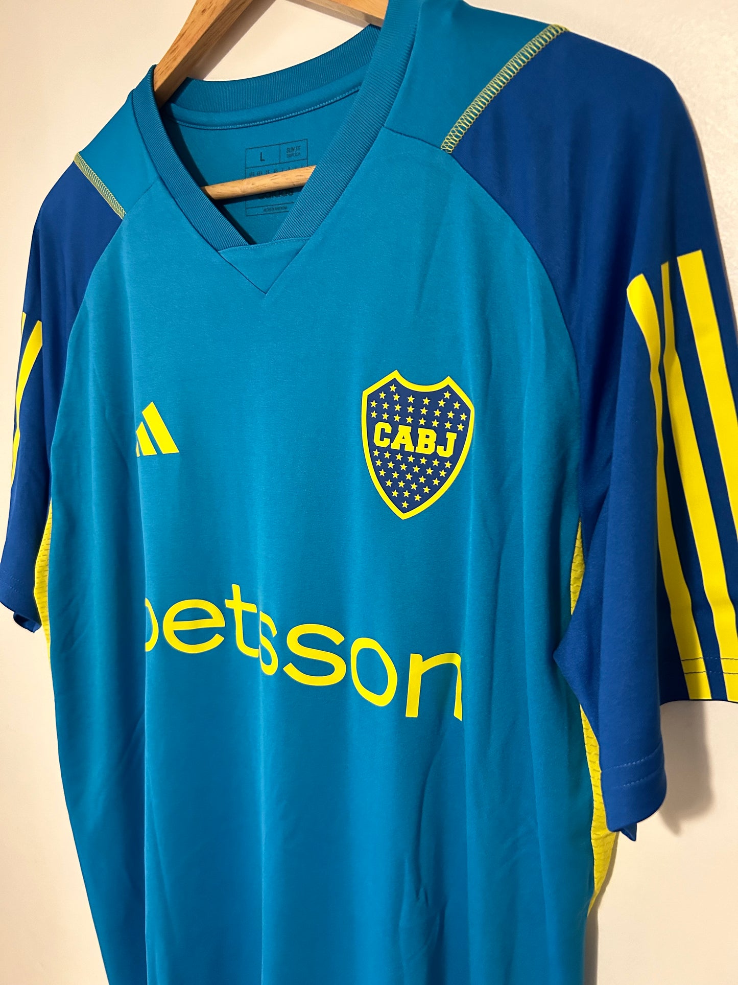 23-24 Boca Juniors Training Shirt - Adidas Official Product (HY0384)