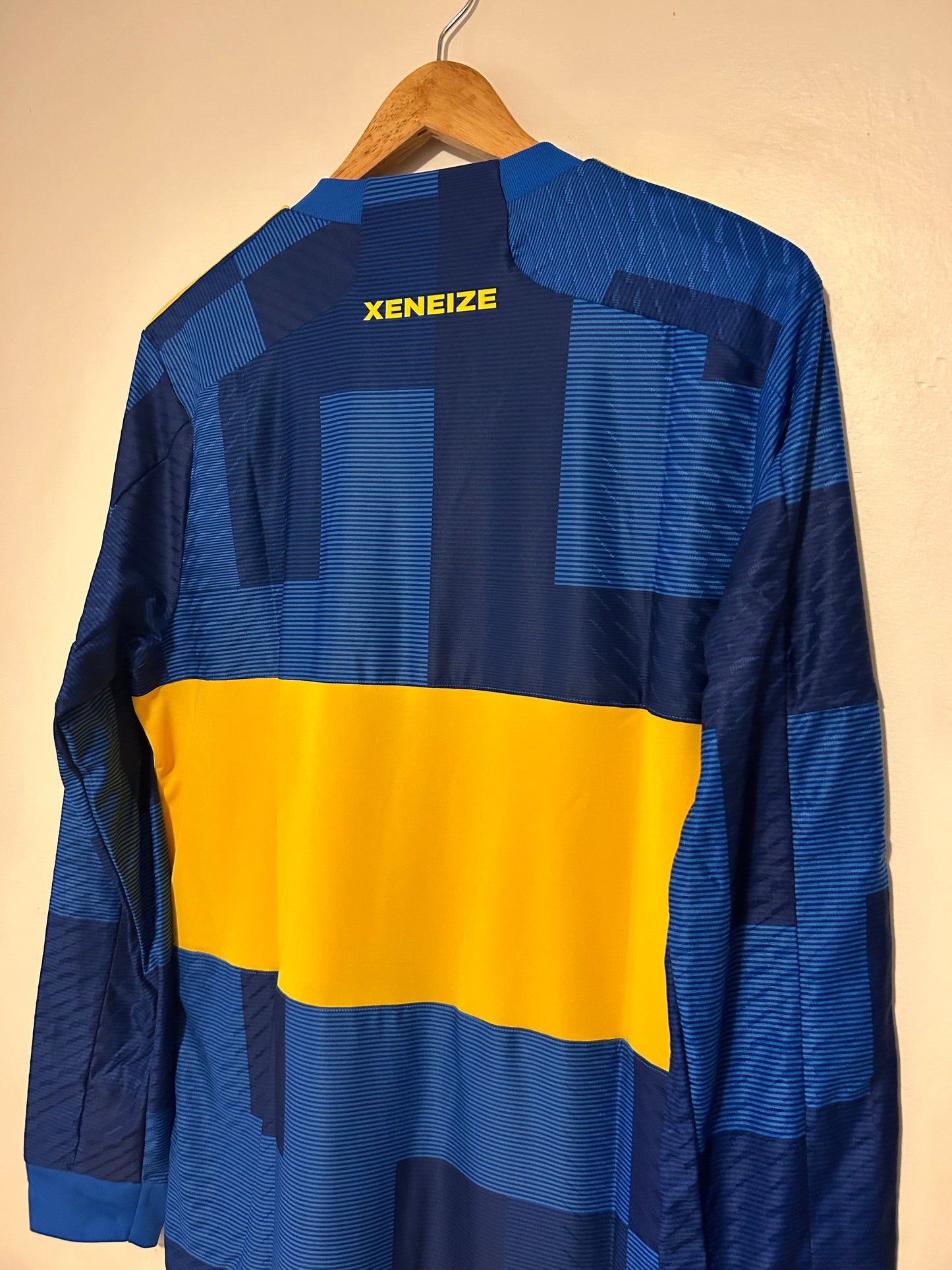 23-24 Boca Juniors Authentic Heat.Rdy Jersey Home Long Sleeve - Adidas Official Product (HY0282)