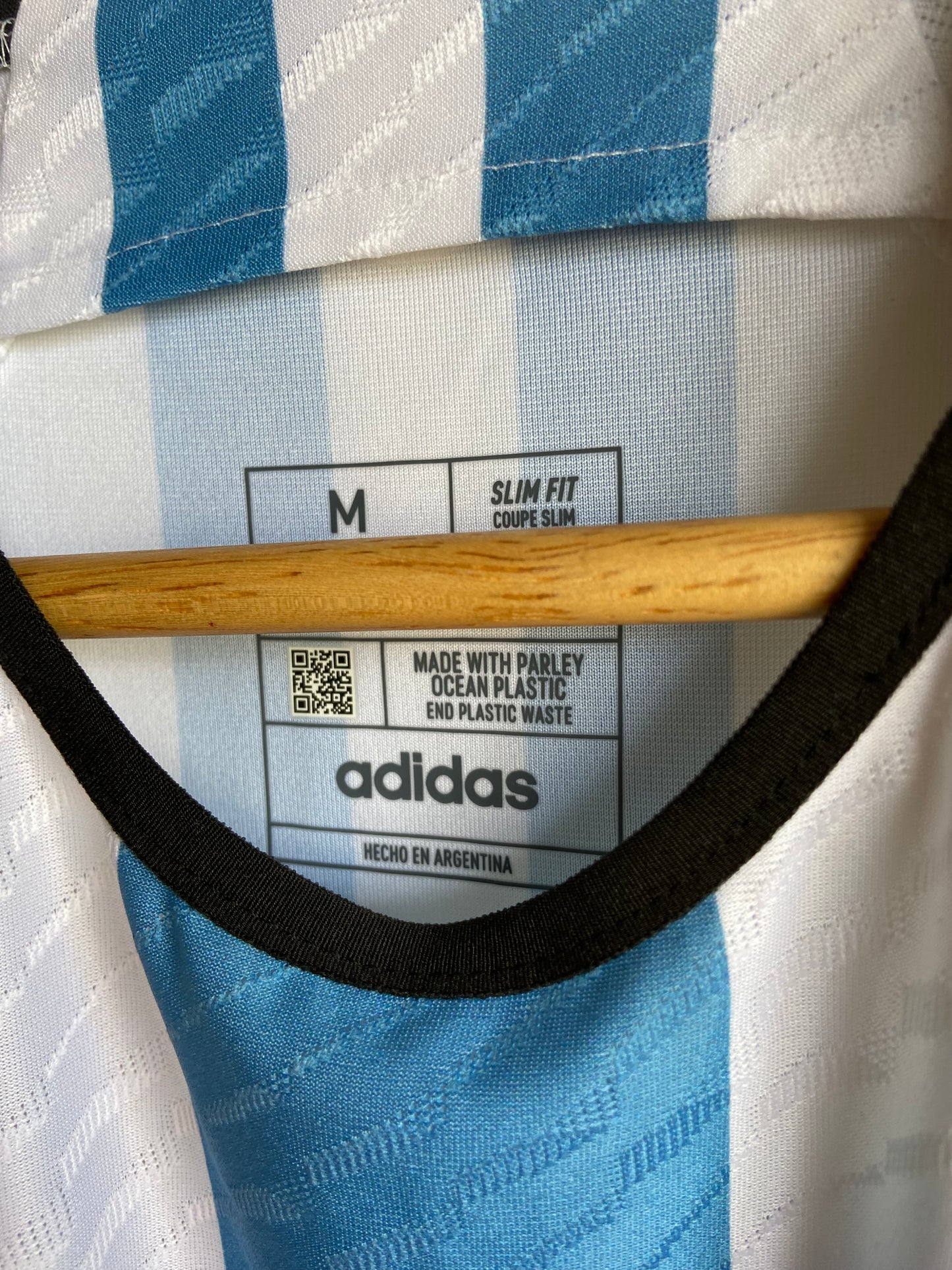 2022 Messi Argentina AUTHENTIC Heat.Rdy Home Jersey 2 STARS - Adidas Official Product (HB9218)