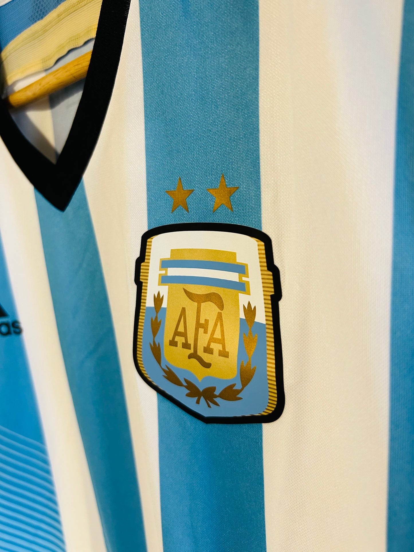 2014 Argentina Adizero Home Jersey - WC Brazil - Adidas Oficial Product (G74720)