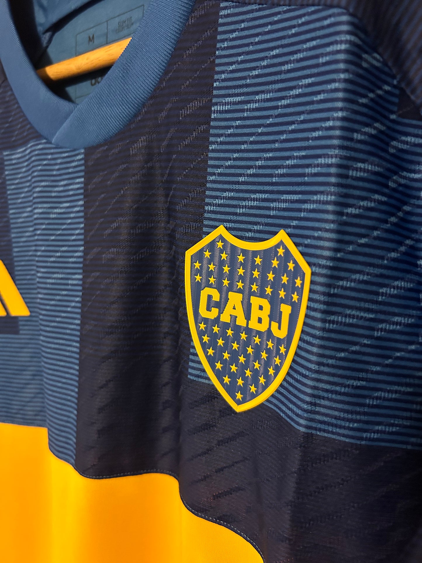 23-24 Boca Juniors Authentic Heat.Rdy Jersey Home Long Sleeve - Adidas Official Product (HY0282)