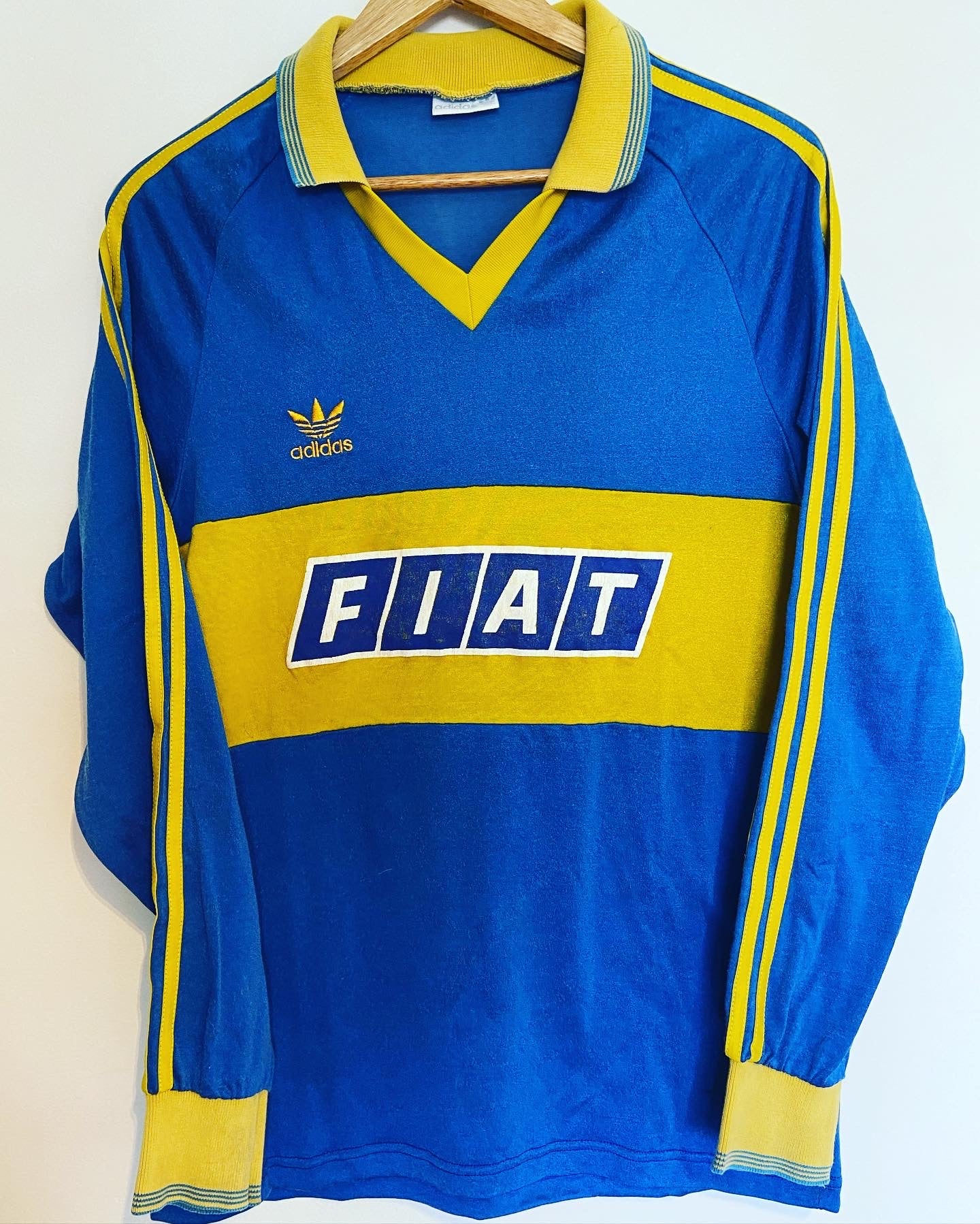 1991 Boca Juniors Home Jersey Long Sleeve - Adidas Original Official Product