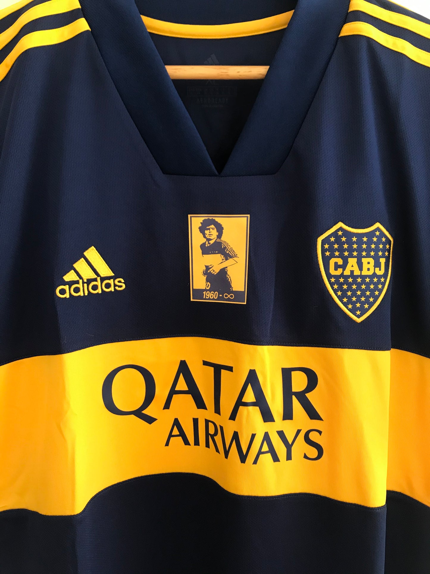 2020 Mardona Homage Boca Juniors Home Jersey - Aeroready Adidas Official Product (GL4175)