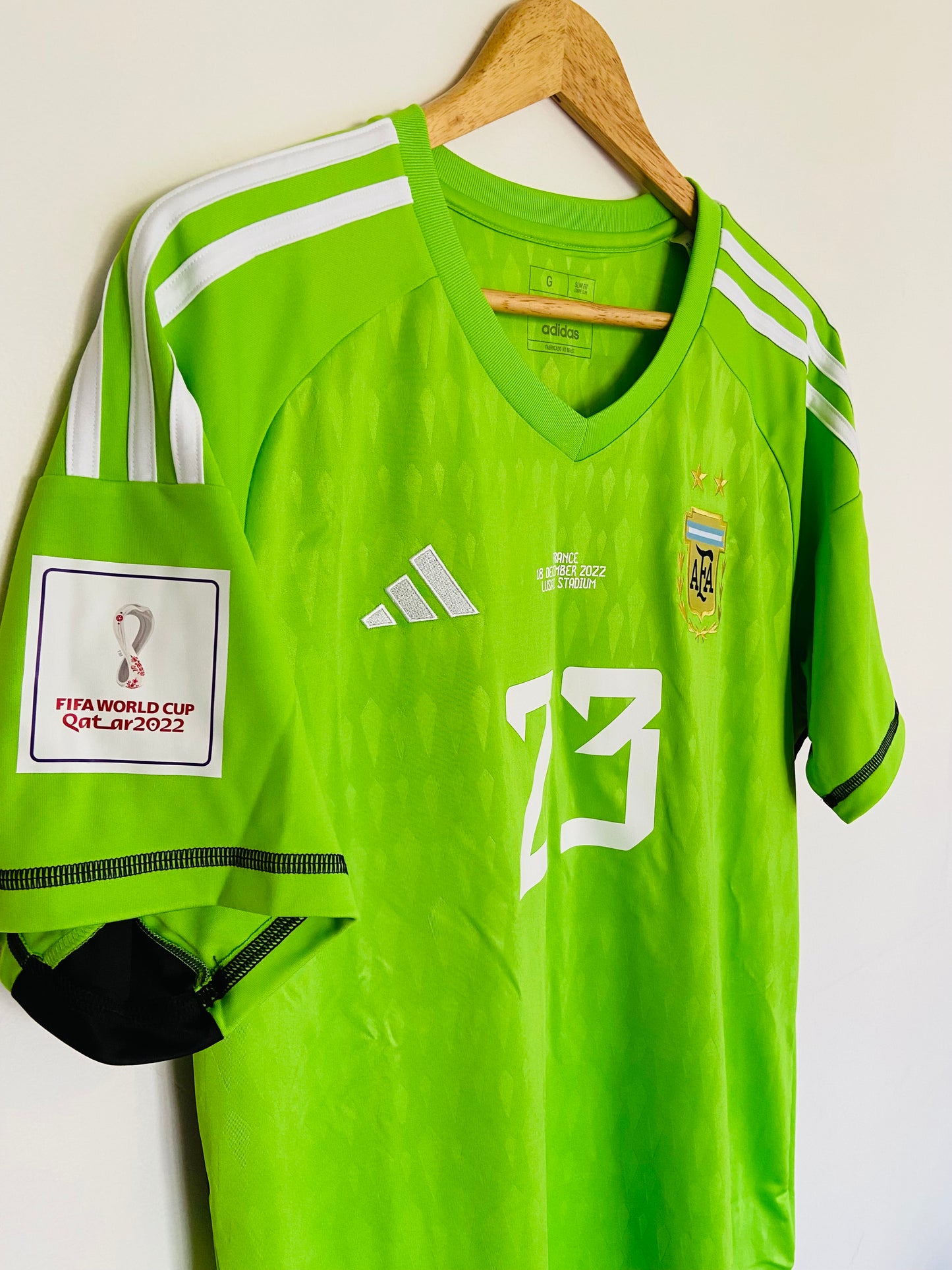 2022 Dibu Martínez Argentina World cup Final Jersey