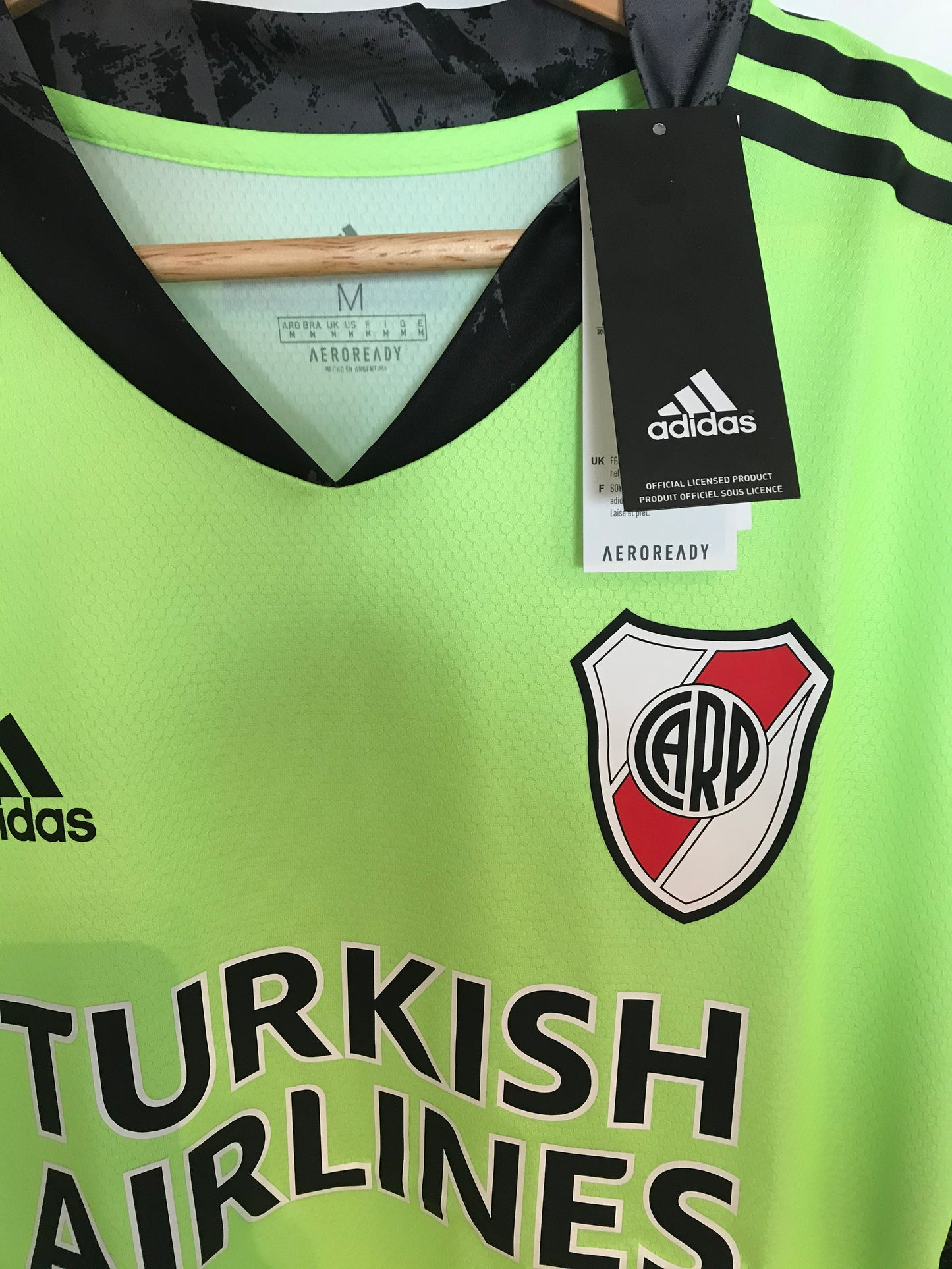 River Plate Enzo Pérez GK Shirt (vs. Independiente Santa Fe) Libertadores Patches Included!