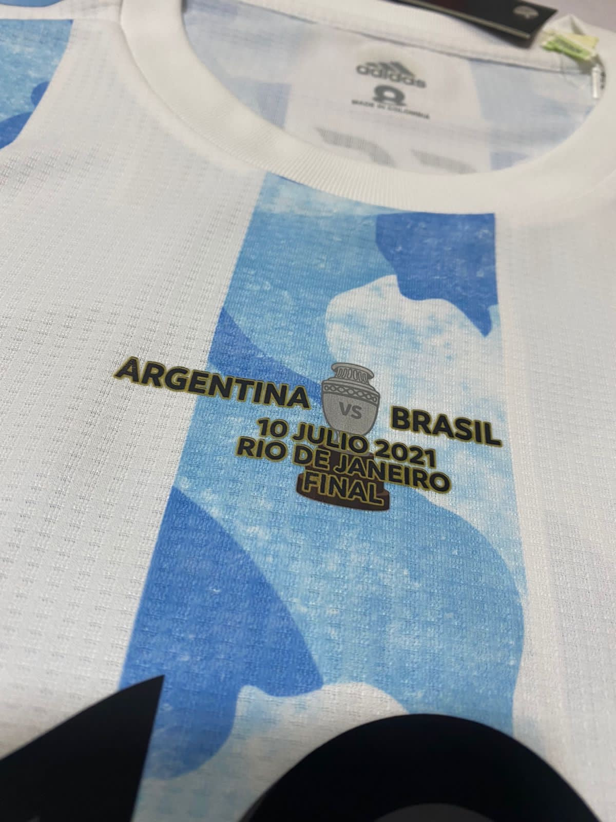 2021 Messi Argentina Home Jersey Copa America Final player issue AUTHENTIC Heat.Rdy (FS6568) Made in Argentinal