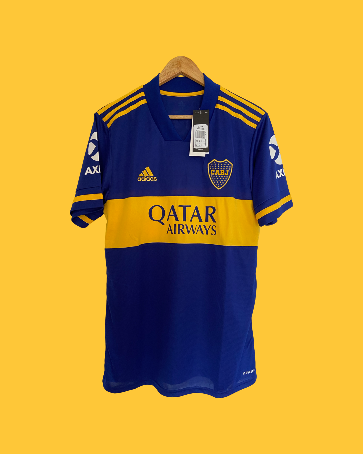 2020 Tevez Boca Juniors Home Jersey - Aeroready Adidas Official Product (GL4175)