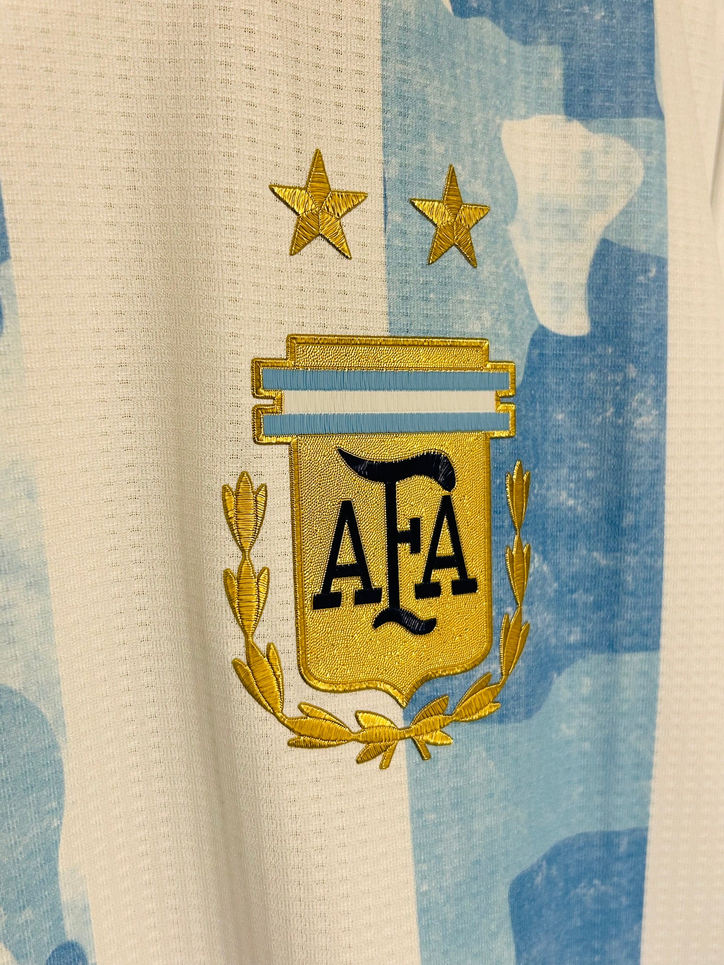 2022 Argentina Authentic Heat.Rdy Home Jersey - Numbered Size - Adidas Official Product (F6569)