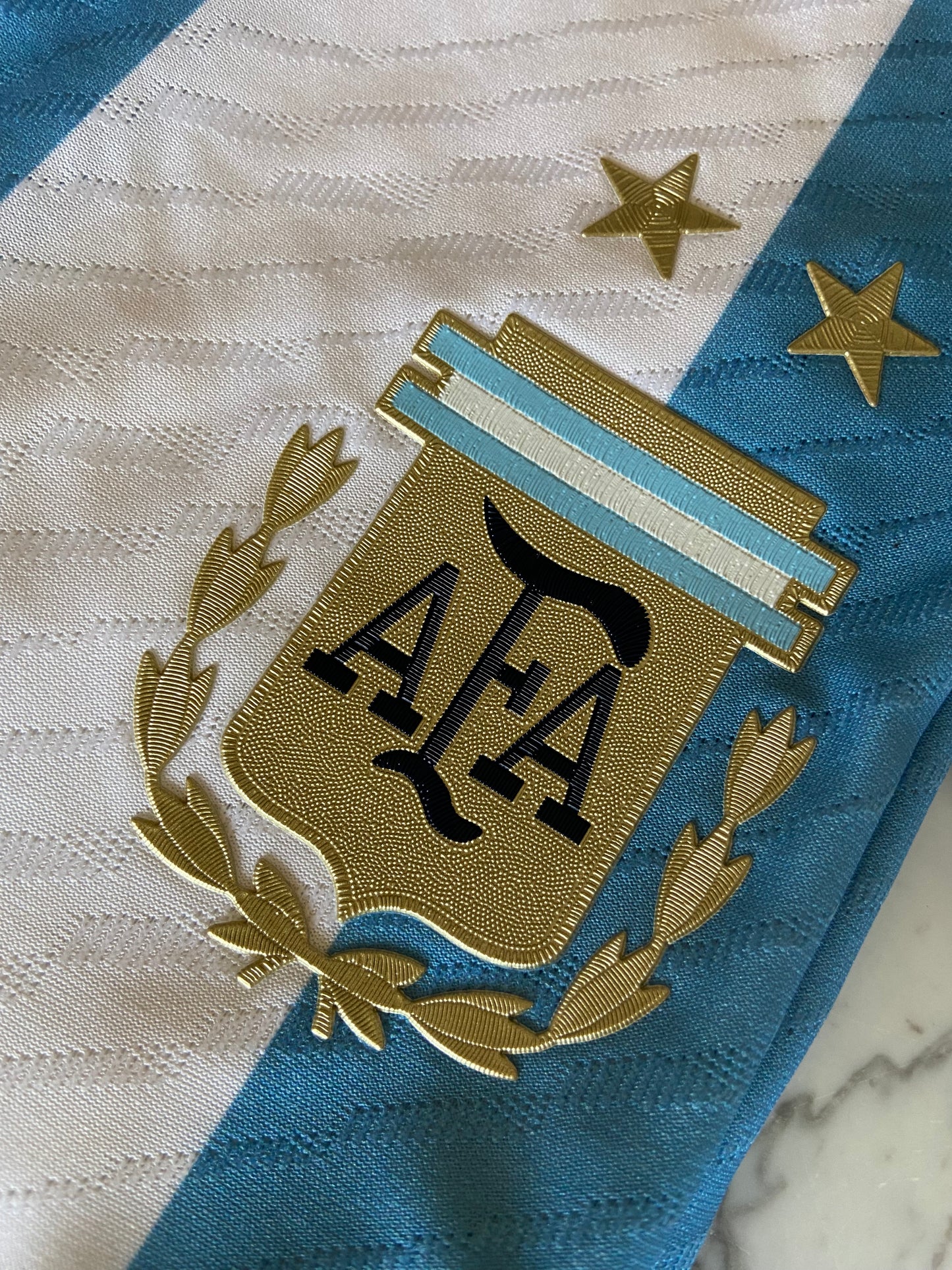 2022 Messi Argentina AUTHENTIC Heat.Rdy Home Jersey 2 STARS - Adidas Official Product (HB9218)