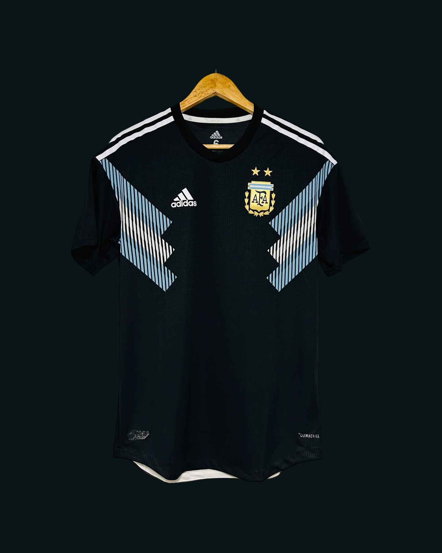 2018 Argentina Climachill Away Jersey - Numbered Size - Adidas Official Product (CD6540)