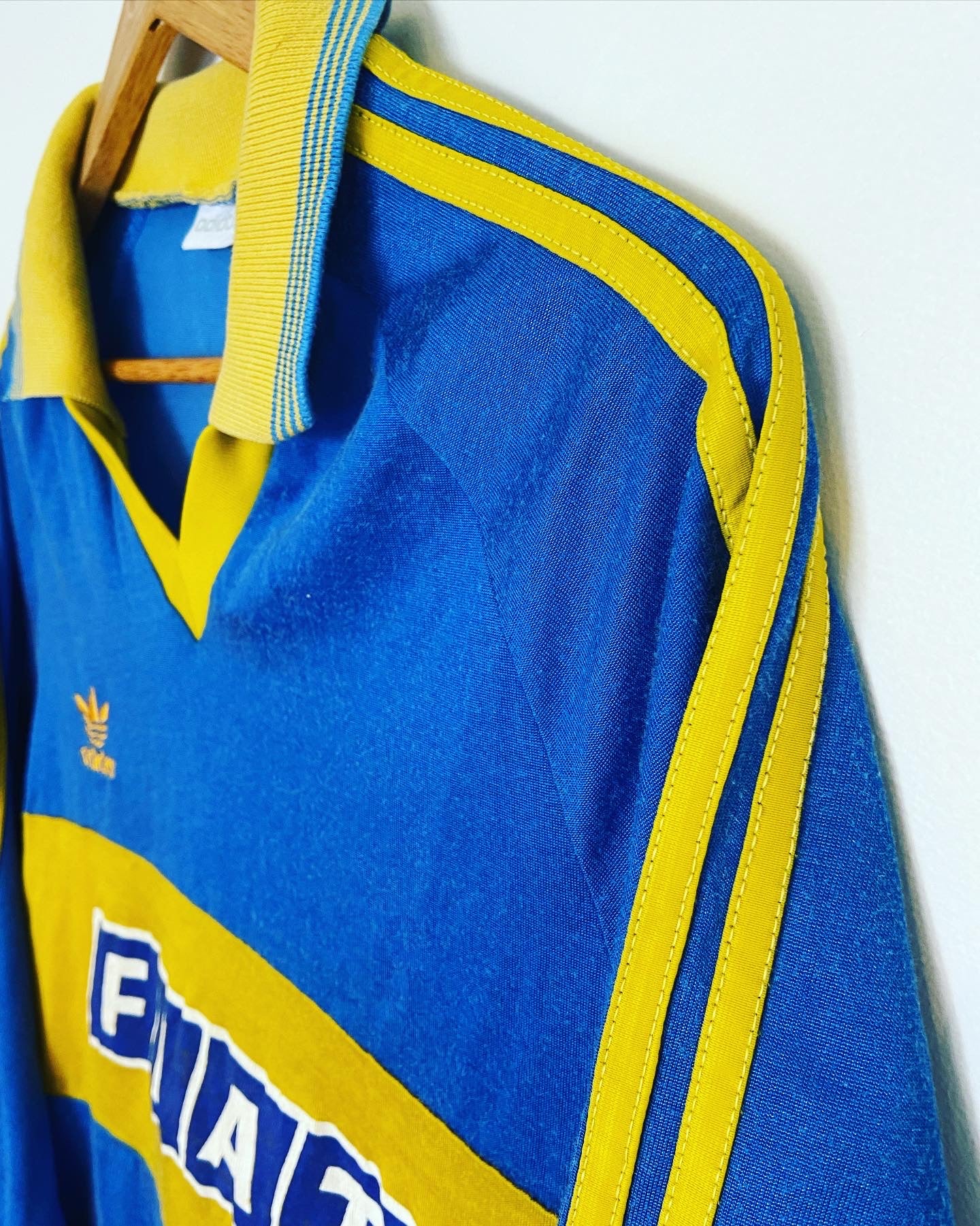 1991 Boca Juniors Home Jersey Long Sleeve - Adidas Original Official Product