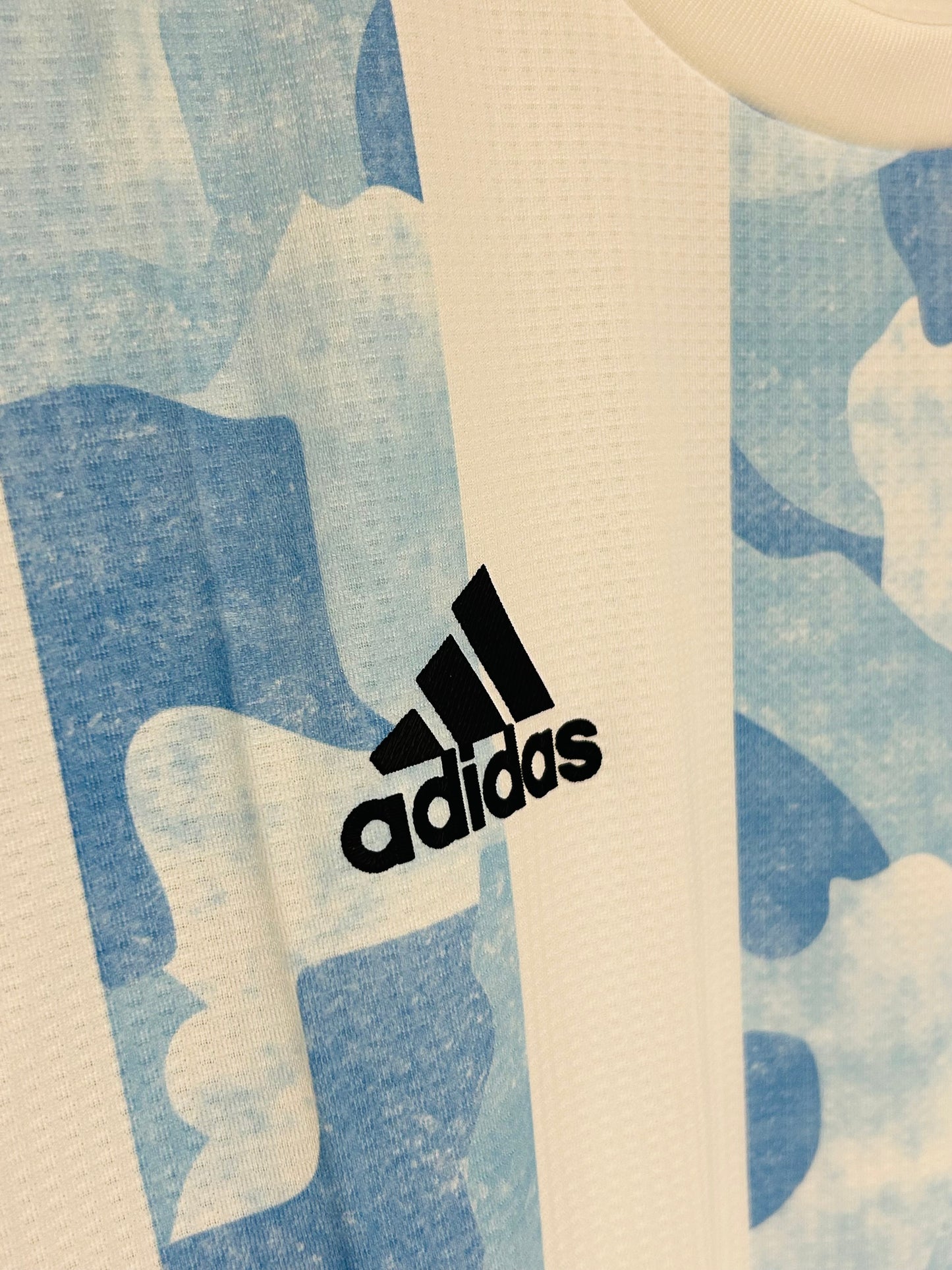 2022 Argentina Authentic Heat.Rdy Home Jersey - Numbered Size - Adidas Official Product (F6569)