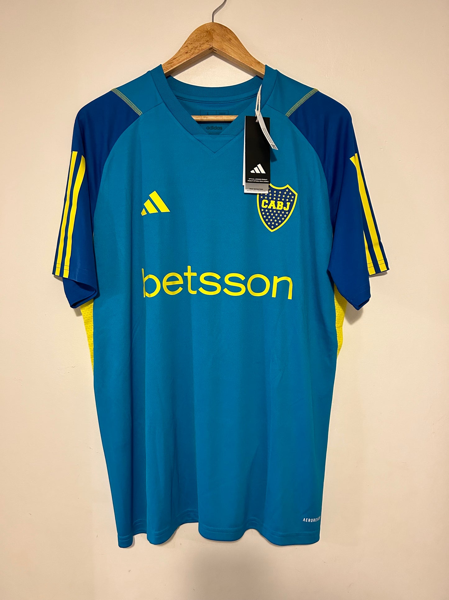 23-24 Boca Juniors Training Shirt - Adidas Official Product (HY0384)