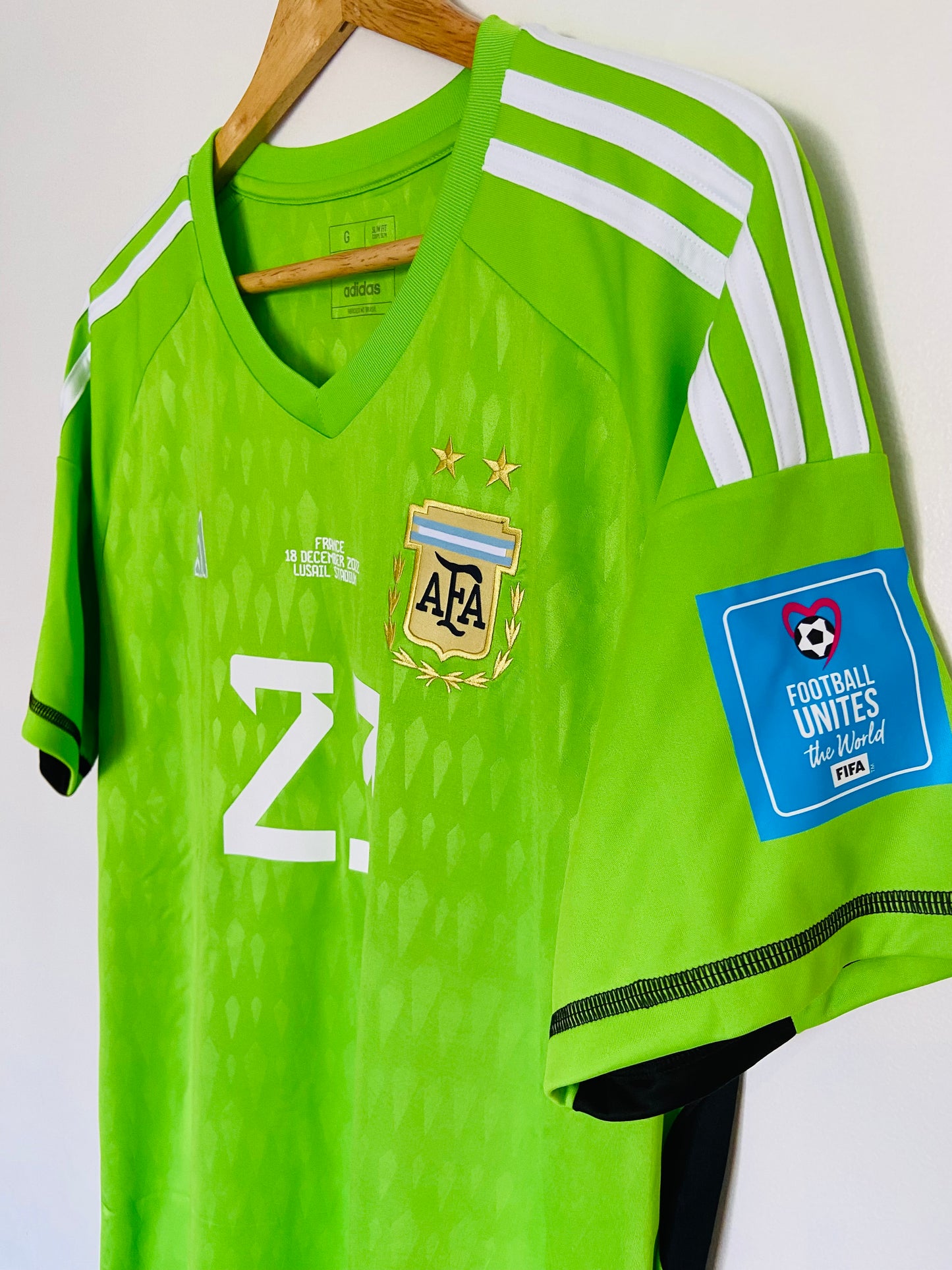 2022 Dibu Martínez Argentina World cup Final Jersey