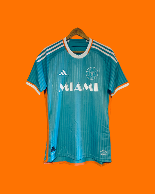 Men's Inter Miami CF Lionel Messi adidas Aqua 2024 Archive Authentic Jersey (JE6079)