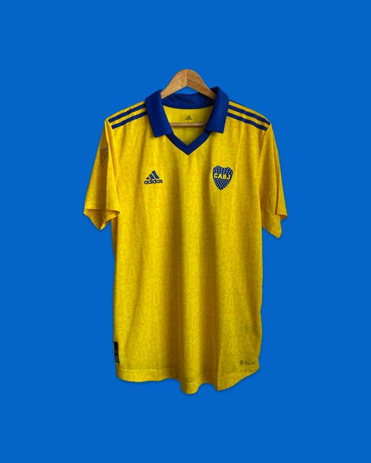 22-23 Boca Juniors Yellow "Casa Amarilla" Third Jersey AUTHENTIC Heat.Rdy - Adidas Official Product (GC0433)