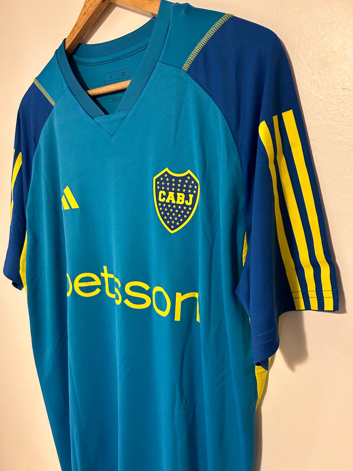 23-24 Boca Juniors Training Shirt - Adidas Official Product (HY0384)