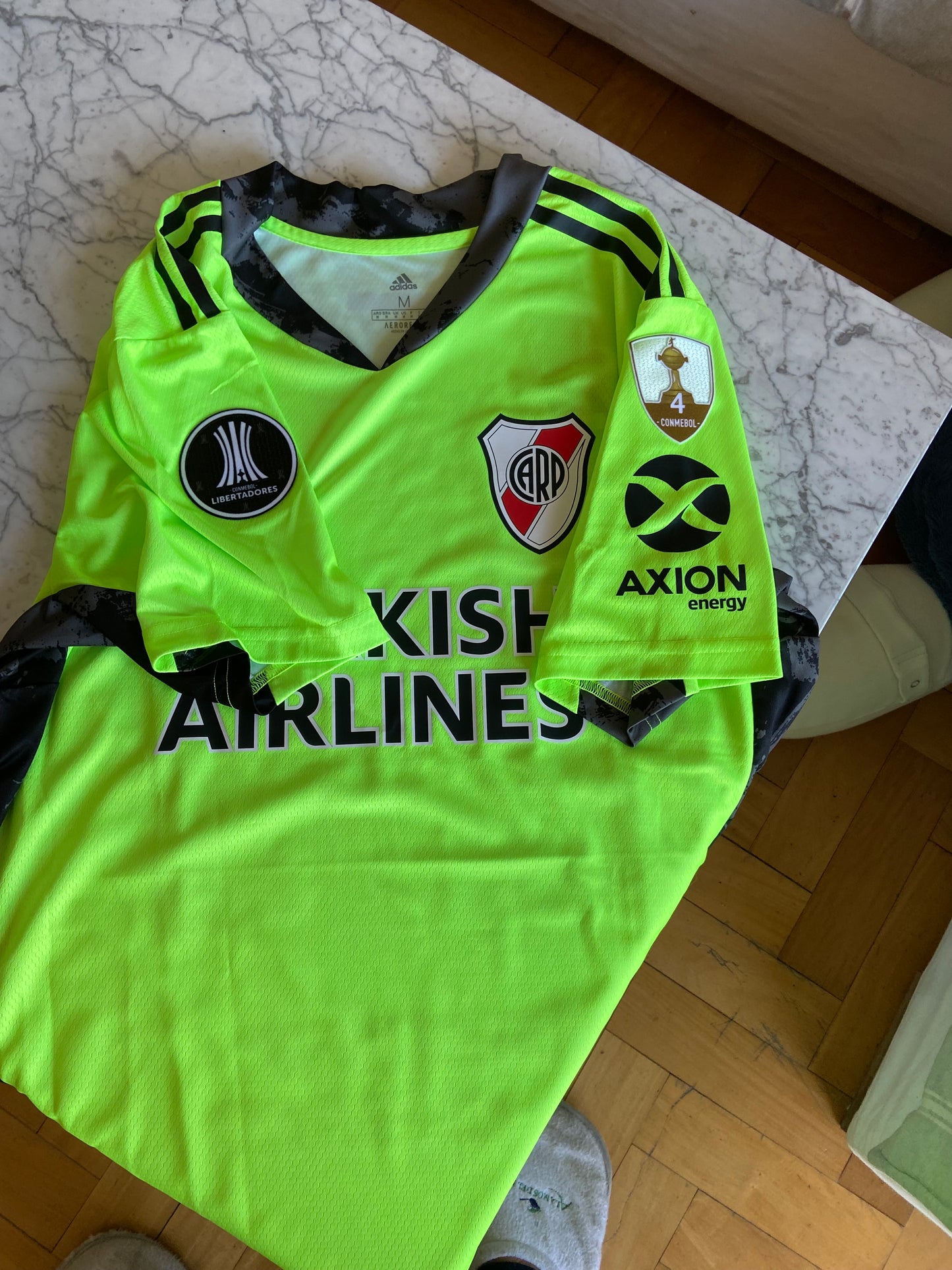 River Plate Enzo Pérez GK Shirt (vs. Independiente Santa Fe) Libertadores Patches Included!