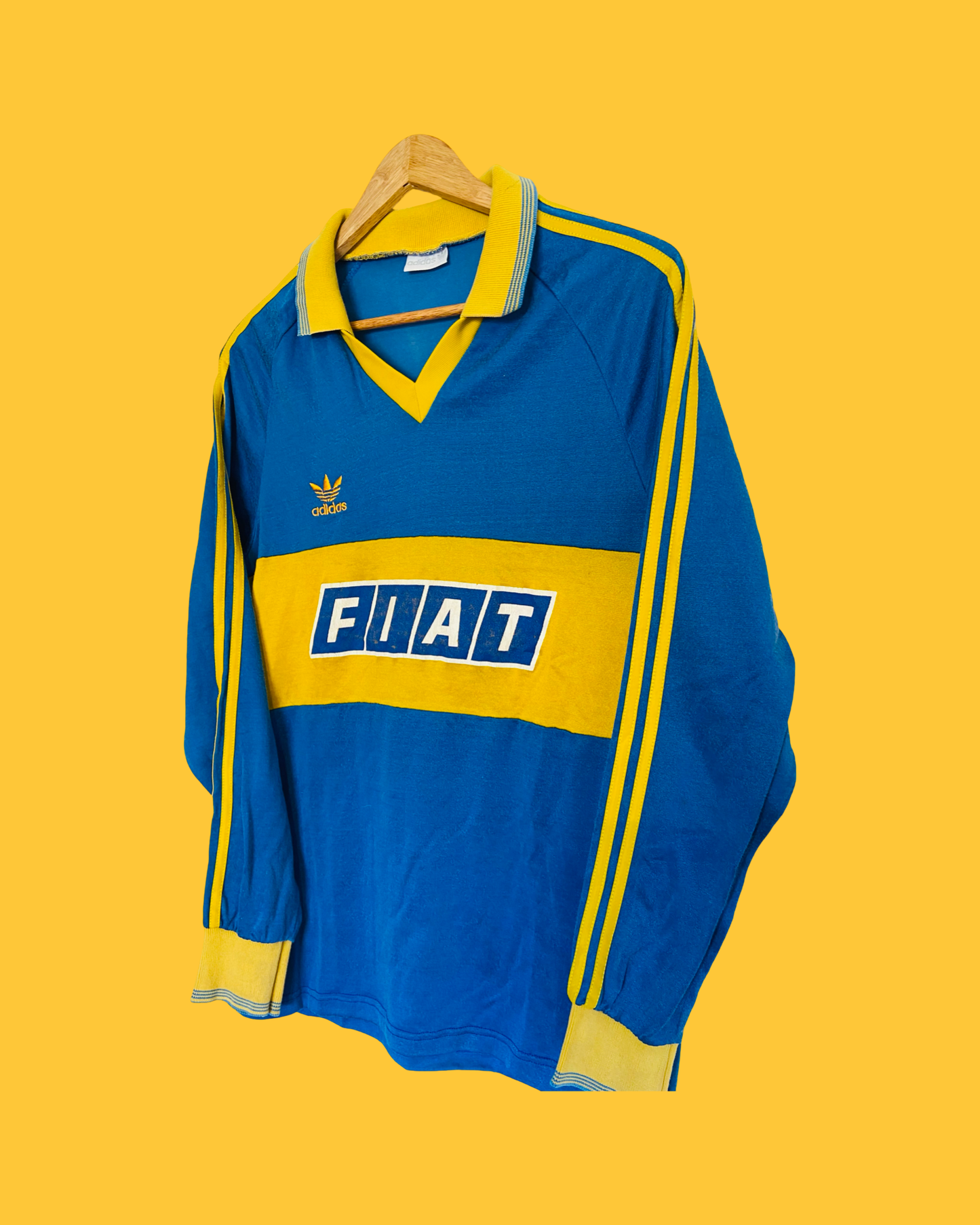 1991 Boca Juniors Home Jersey Long Sleeve - Adidas Original Official Product