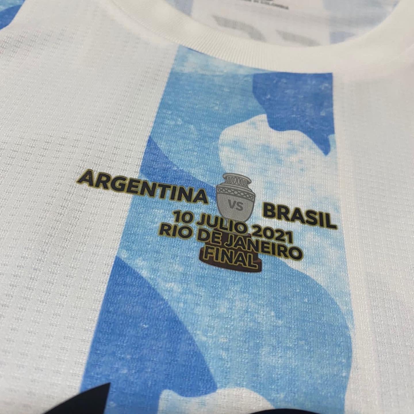 2021 Messi Argentina Home Jersey Copa America Final player issue AUTHENTIC Heat.Rdy (FS6568) Made in Argentinal