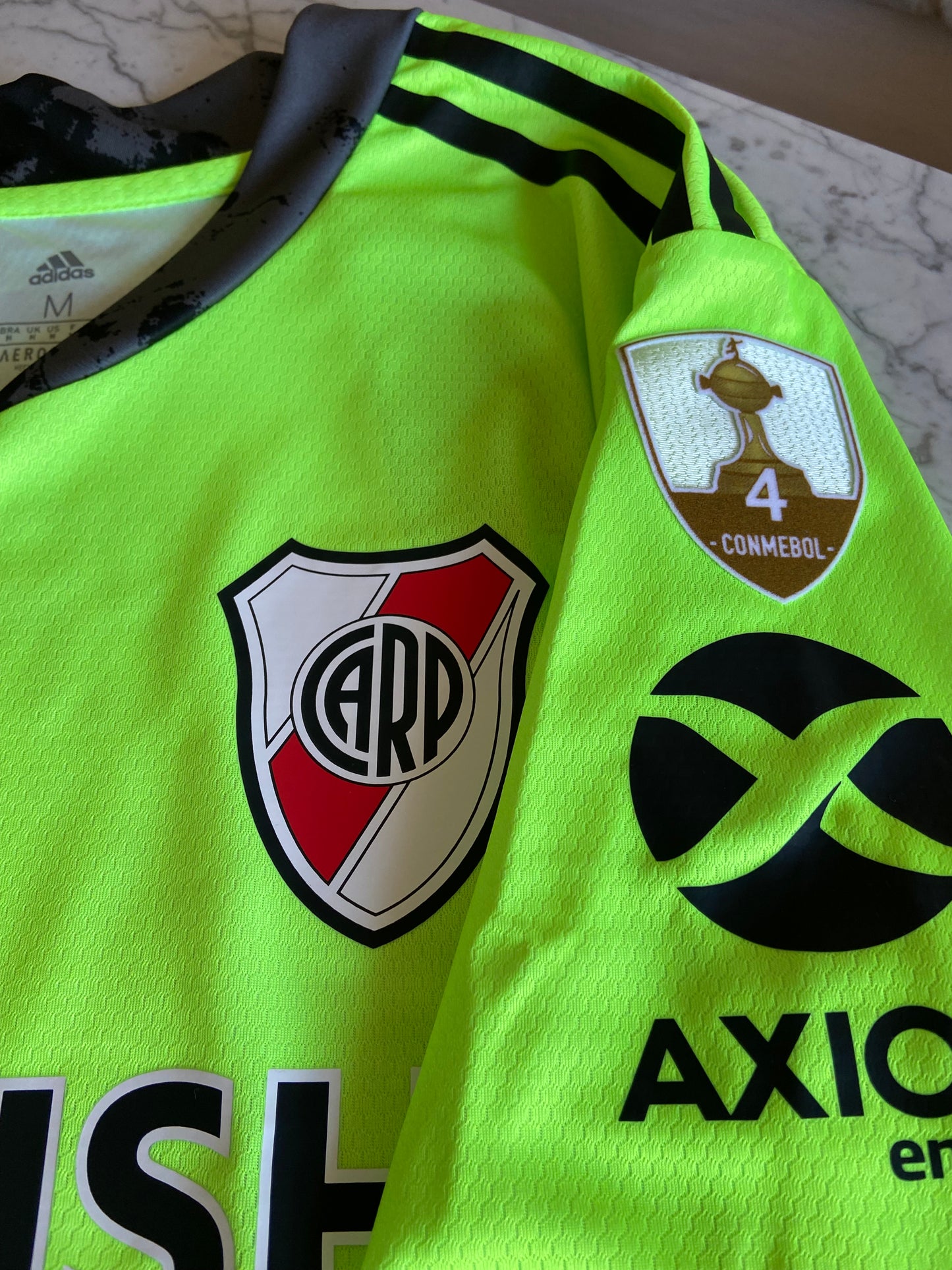 River Plate Enzo Pérez GK Shirt (vs. Independiente Santa Fe) Libertadores Patches Included!