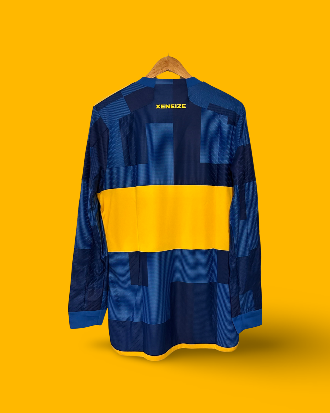 23-24 Boca Juniors Authentic Heat.Rdy Jersey Home Long Sleeve - Adidas Official Product (HY0282)