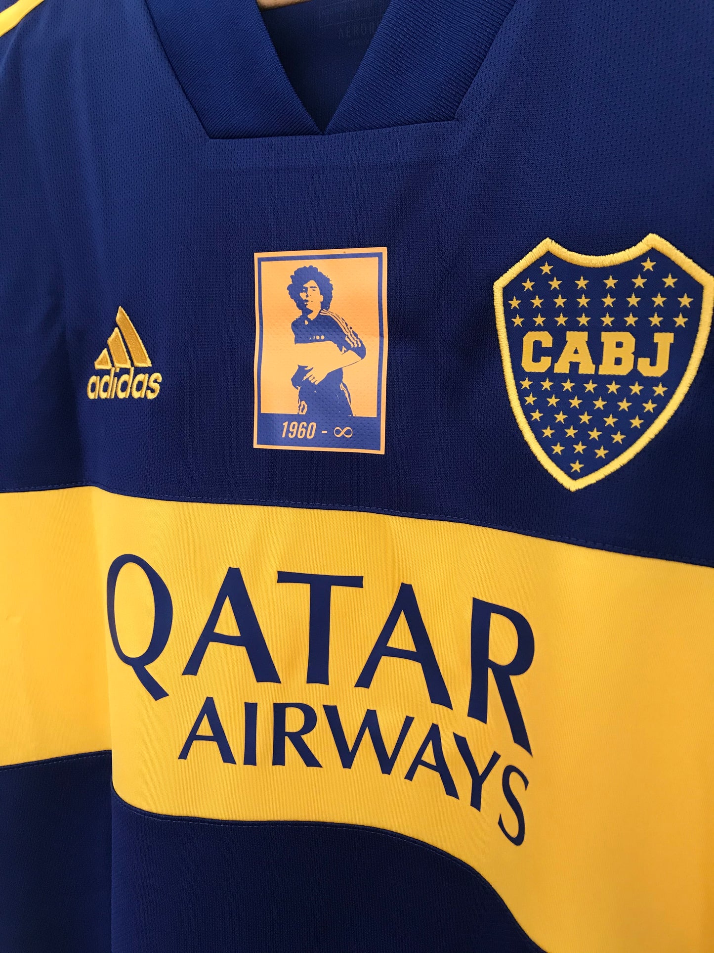 2020 Mardona Homage Boca Juniors Home Jersey - Aeroready Adidas Official Product (GL4175)