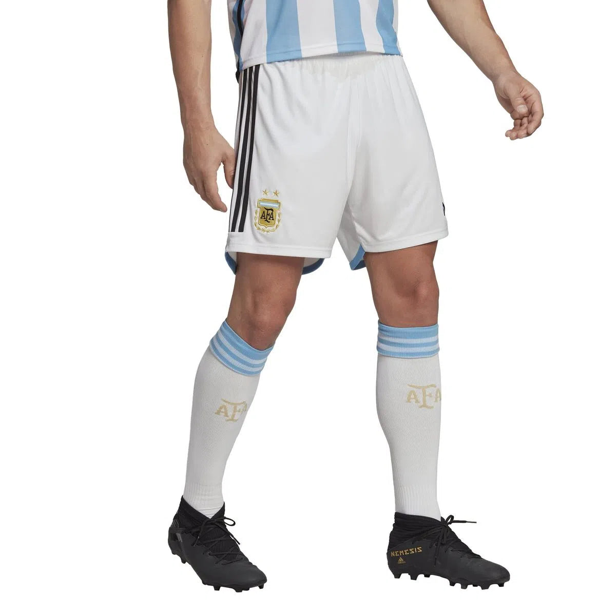 2022 Argentina Home Shorts 2 STARS Aeroready - Adidas Official Products (HK8071)