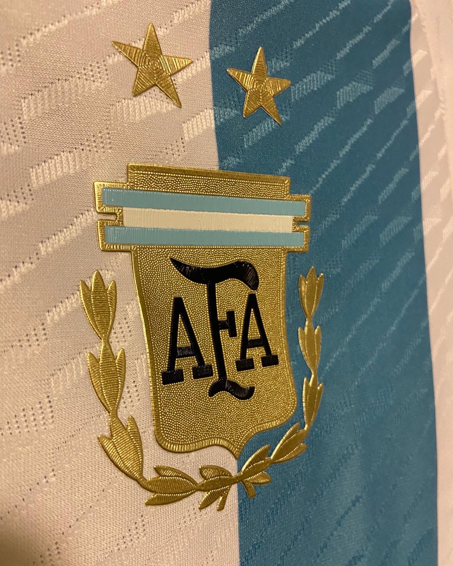 2022 Messi Argentina AUTHENTIC Heat.Rdy Home Jersey 2 STARS - Adidas Official Product (HB9218)