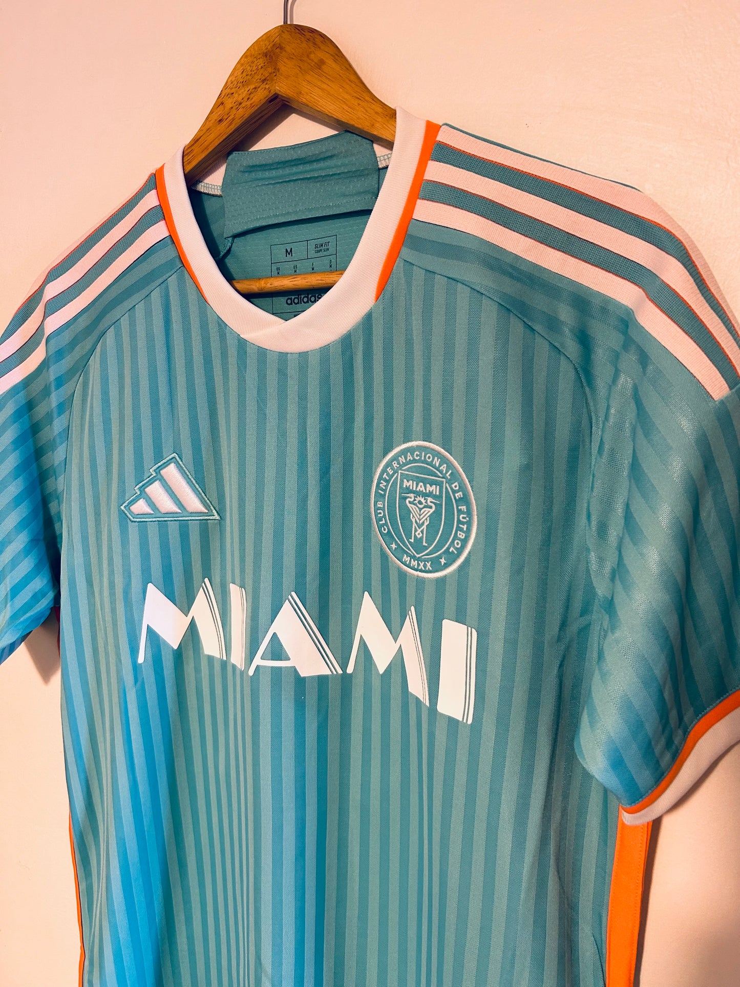 Men's Inter Miami CF Lionel Messi adidas Aqua 2024 Archive Authentic Jersey (JE6079)