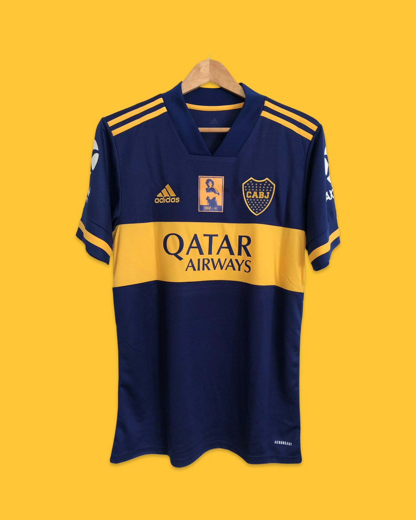 2020 Mardona Homage Boca Juniors Home Jersey - Aeroready Adidas Official Product (GL4175)