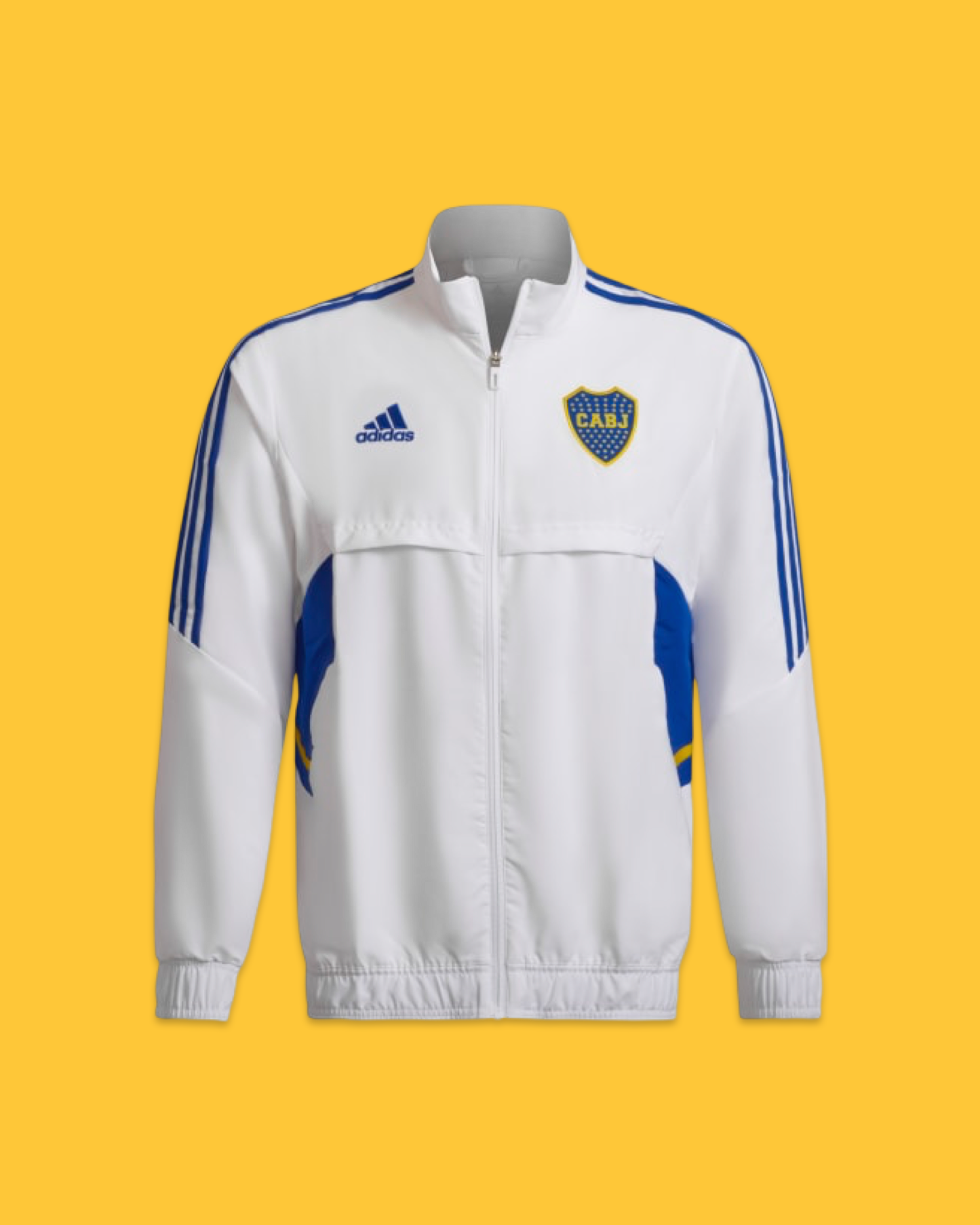 22-23 Boca Juniors White Presentation Jacket - Adidas Official Product (HC1010)