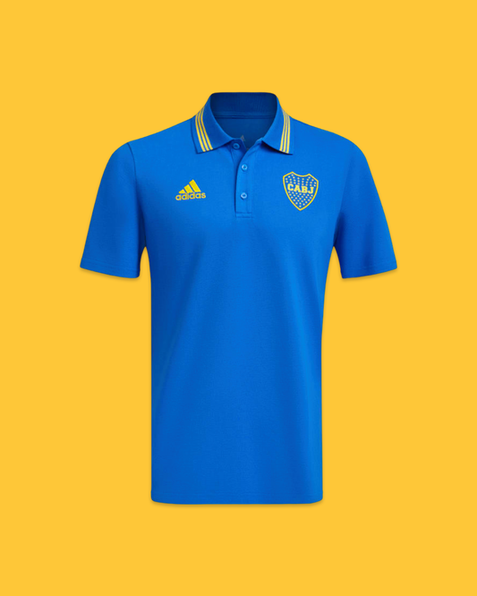 2023 Boca Juniors Lifestyle Polo - Adidas Official Product (HH8567)