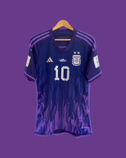 2022 Argentina Away Jersey Aeroready WC vs. Poland - Adidas Official Product (HB9220)