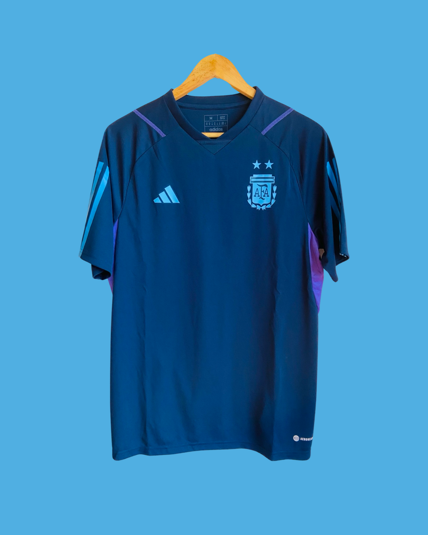 22-23 Argentina Training Shirt - Adidas Official Product (HF3928)