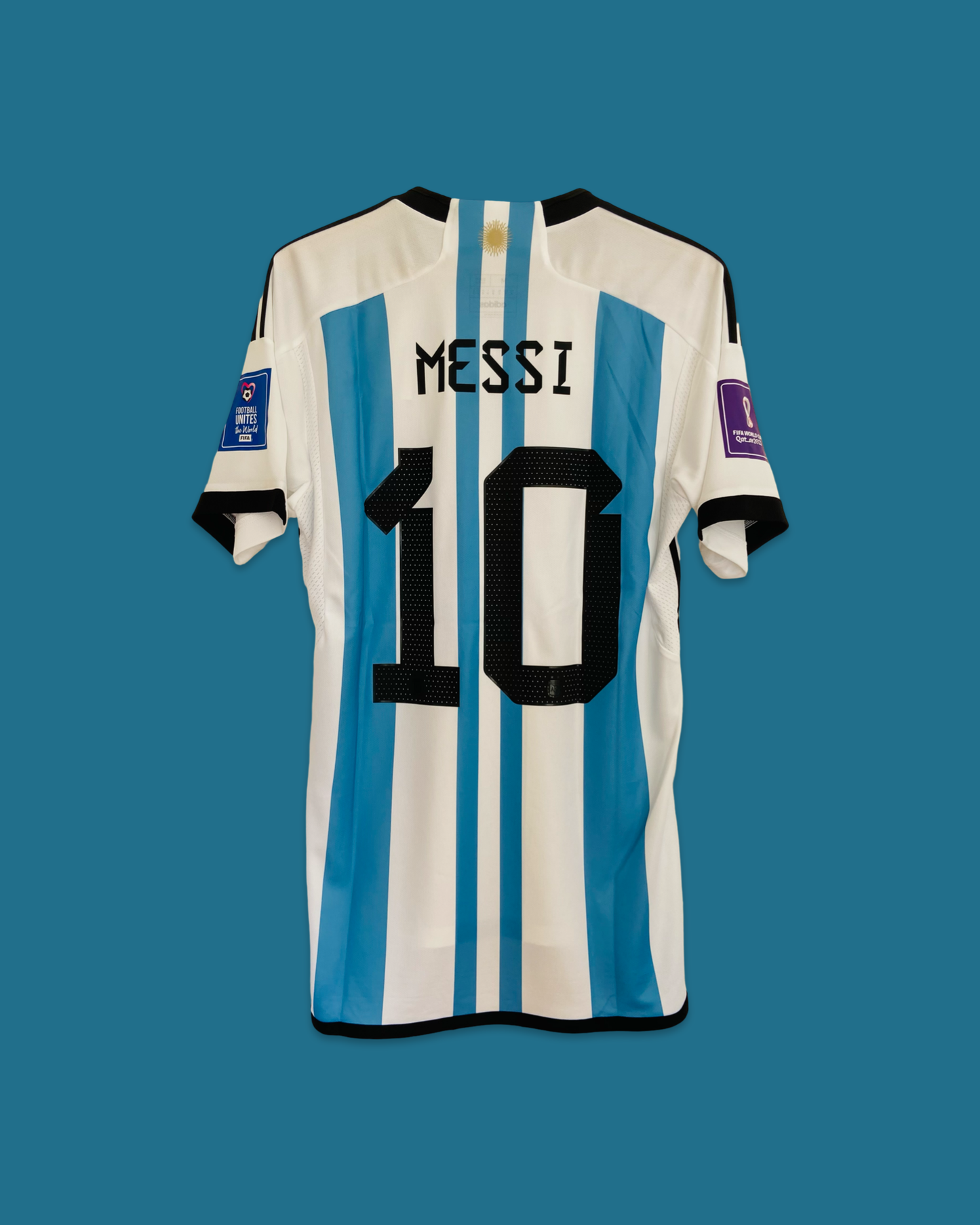 2022 Messi WC Final Argentina Jersey 2 STARS Aeroready - Adidas Official Product (HB9215)