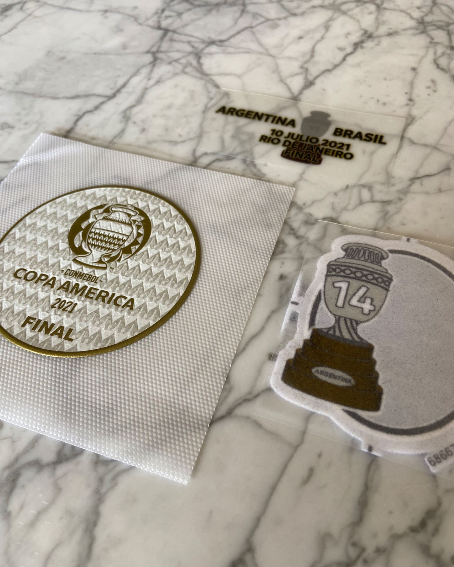 2021 Conmebol Copa America Final official patches Set