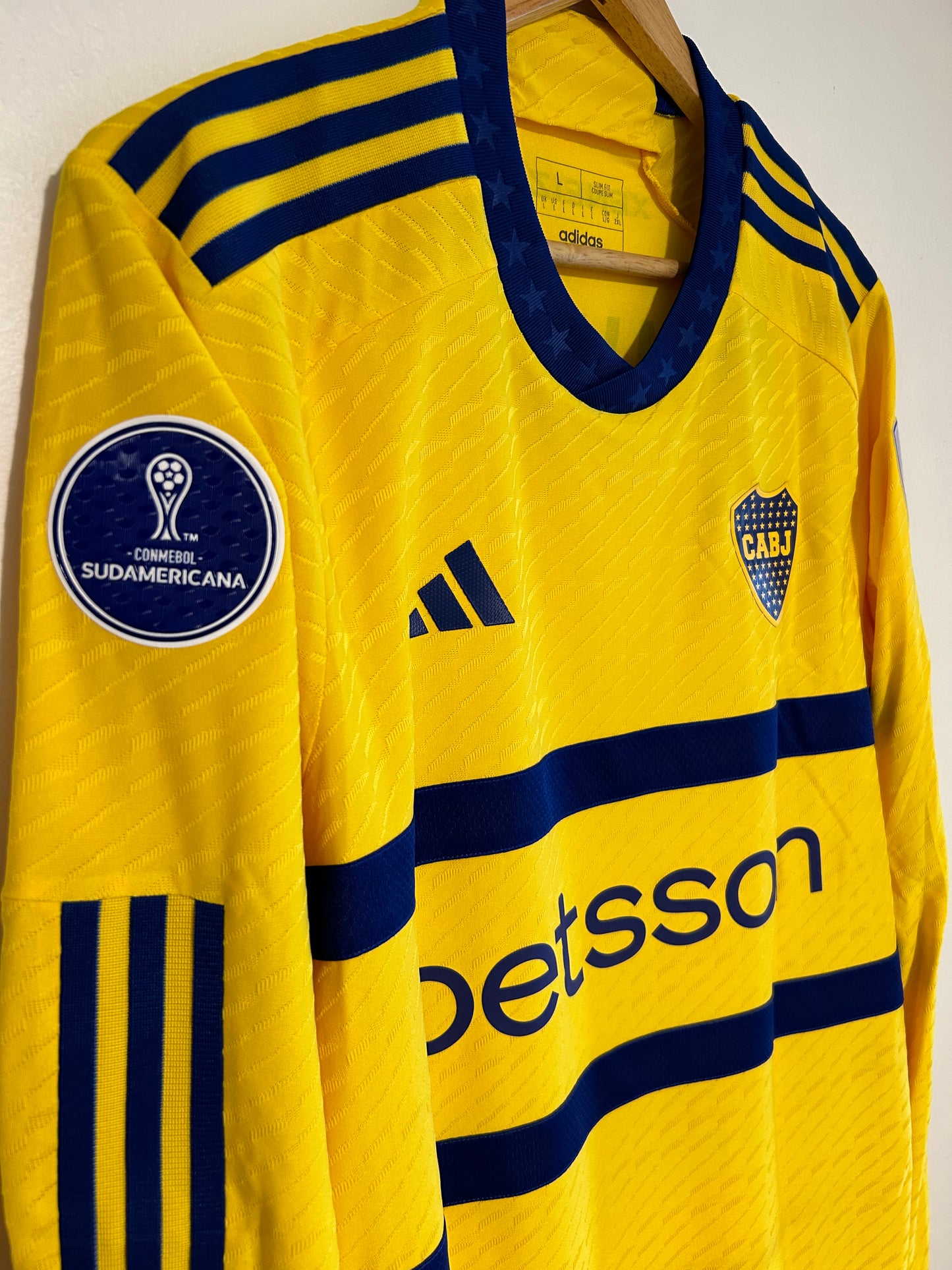 23-24 Boca Juniors Away Jersey Authentic Heat.Rdy Long sleeve - Cavani Sudamericana Cup - Adidas Official Product (HY0283)