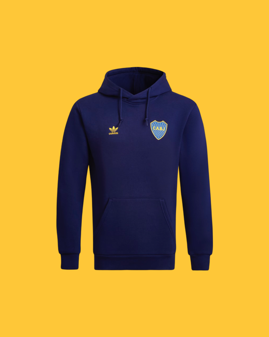 2022 Boca Juniors Hoodie Essentials Trifolio - Adidas Official Product (IC5062) WHITHOUT LABEL