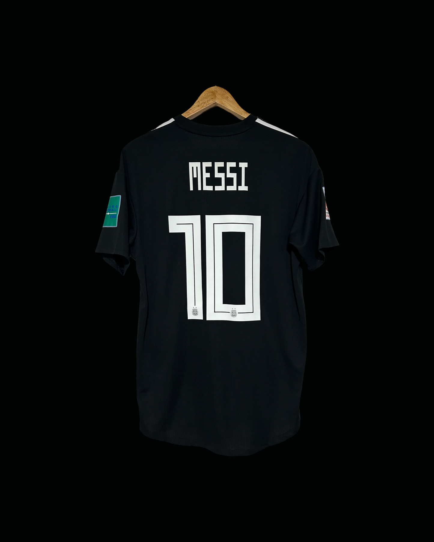 2018 Messi Argentina Climachill Away Jersey - World Cup Russia 2018 vs. Iceland - Numbered Size - Adidas Official (CD6540)