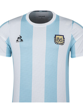 Le Coq Sportif remade Maradona's 1986 World Cup away jersey - nss sports Le Coq Sportif remade Maradona's 1986 World Cup away jersey - nss sports