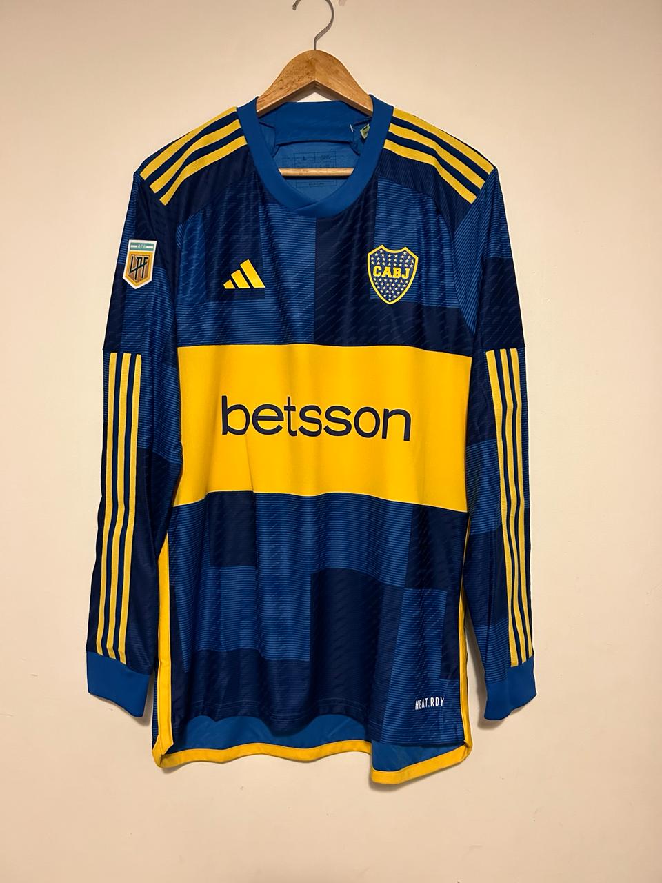 23-24 Boca Juniors Authentic Jersey - Home Kit (Long Sleeve)