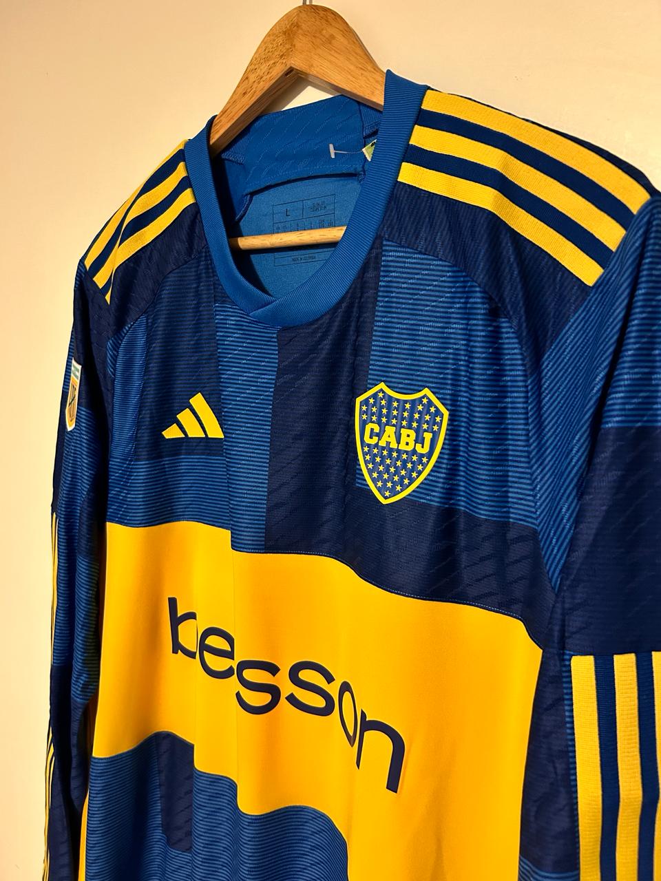 23-24 Boca Juniors Authentic Jersey - Home Kit (Long Sleeve)