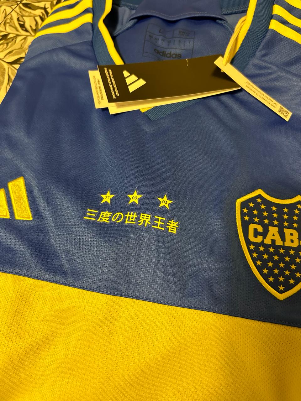 Boca Juniors 2003 Intercontinental cup Anniversary jersey